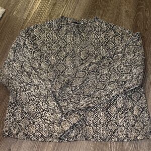 ZARA Snakeskin Pattern Sweater
